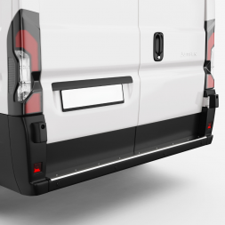 Protection seuil de coffre - inox - OPEL Movano - FIAT Ducato - CITROEN Jumper - TOYOTA Proace Max - PEUGEOT Boxer