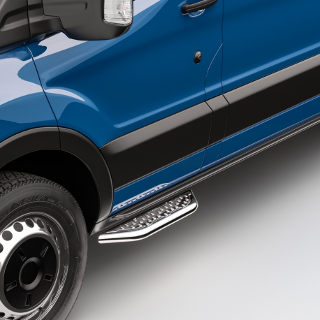 Marche-pieds portes latérales L2/L3 - FORD Transit 2014+ - FORD Transit Custom 2013+ - Porte avant / Porte arrière