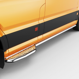 Sideboards L2-L3 - MAN TGE 2017+ - VOLKSWAGEN Crafter 2017+ - Inox - 2 pcs
