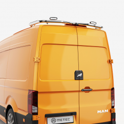 Rampes de toit arrières inox - MAN TGE 2017+ - VOLKSWAGEN Crafter 2017+ - Avec ou sans feux de travail intégrés