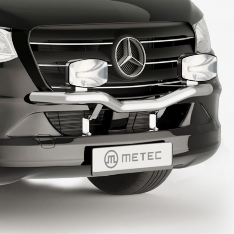 Rampe de calandre H-BAR Ø60mm - 2 feux - MERCEDES Sprinter 2018+