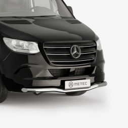 Spoilerbar inox - MERCEDES Sprinter 2018+ - Sans LED - Homologuée CE