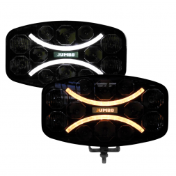 JUMBO - Projecteur longue portée CORAARC - Veilleuses LEDs blanches et orange - 60W - 12-24V