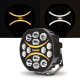 JUMBO - Projecteur longue portée CORAARC - Veilleuses LEDs blanches et orange - 60W - 12-24V