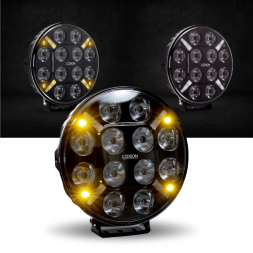 FEU LONGUE PORTÉE FULL LEDS BLANC/ORANGE ET FLASH