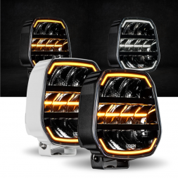 LEDSON - Feu longue portée EPIX9+ - Full LEDs - Veilleuses blanches/orange - Flash mode - 180W - 12-24V