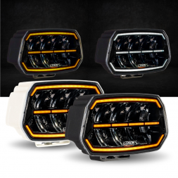 LEDSON - Feu longue portée EPIX9+ - Full LEDs - Veilleuses blanches/orange - Flash mode - 180W - 12-24V
