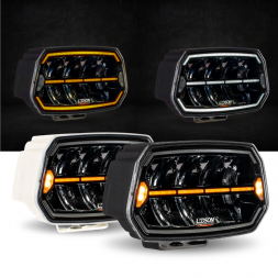LEDSON - Feu longue portée EPIX9+ - Full LEDs - Veilleuses blanches/orange - Flash mode - 180W - 12-24V