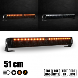 BARRE DE LEDS JUMBO 51CM - VEILLEUSES + FLASH