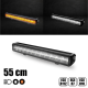 BARRE DE LED 55CM DOUBLE RANGEES + VEILLEUSE CENTRALE B/O