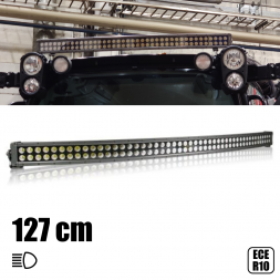 RAMPE LED 127CM DOUBLE LIGNE INCURVÉE 480W