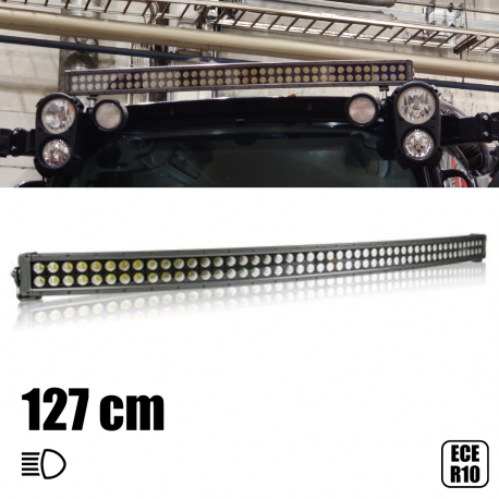 RAMPE LED 127CM DOUBLE LIGNE INCURVÉE 480W