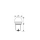 Ampoule graisseur BA15S24V 13 leds