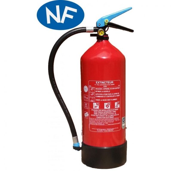 EXTINCTEUR 6KG ROUGE HOMOLOGUÉ NF EN3