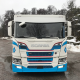 Visières pare-soleil - Ligne arrondie - 35 cm - Polyester - ALL Scania NG 2016+