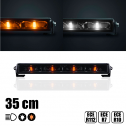 STRANDS -35 cm - Barre de LEDs DARK KNIGHT avec veilleuses blanches et orange - 67W - 12-24V