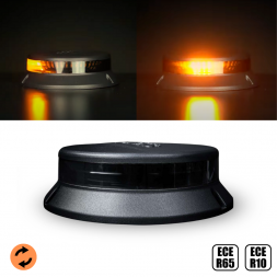 STRANDS - Gyrophare à LEDs - Vitre fumée - 12 modes - Ø165mm - 52W - 12/24V