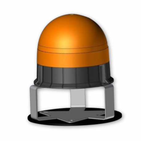 Rehausse inox 60mm pour gyrophare