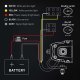 SIBERIA NG - 30 cm - Barre de LEDs avec veilleuses + feux flash - 46W - 12-24V