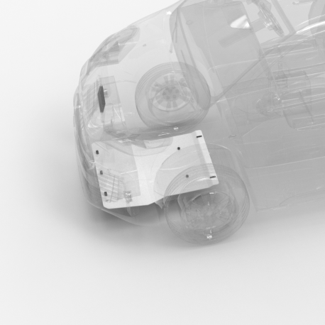 Plaques de protection aluminium 5mm - Citroën JUMPY 2016+ / Opel VIVARO 19-24 / Peugeot EXPERT 2016+ / Toyota PROACE 2016+