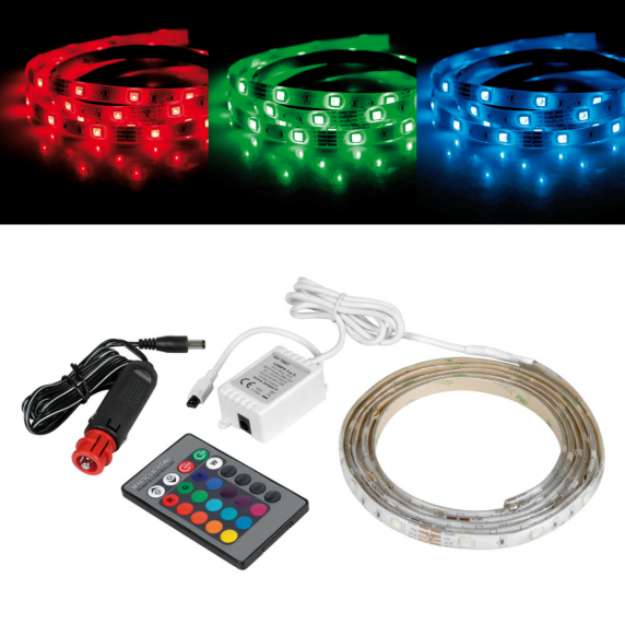 Ruban à LED RGB, 12/24V - 200 cm