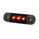 STRANDS - 3 LEDs rouges - Marker LED Slim Dark Knight - Noir/Vitre fumée - 0,7W - 12-24V