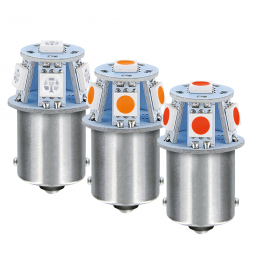 AMPOULES BA15S 5W ORANGE 24V