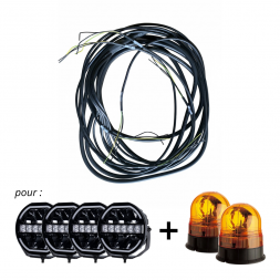 CABLE POUR ALIMENTATION 4 FEUX + 2 GYROS
