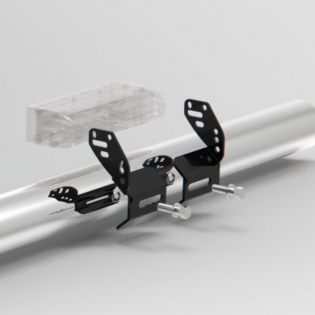 SUPPORT DE FIXATION FIXATION RAMPE LEDS SUR BARRE METEC