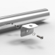 SUPPORT DE FIXATION FIXATION RAMPE LEDS SUR BARRE METEC