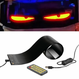 Panneaux flexibles à LEDs configurable 7x17,3 cm - 512 LEDs