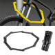 Antivol pour moto et vélo - Pliable - 96 cm - 2 clés