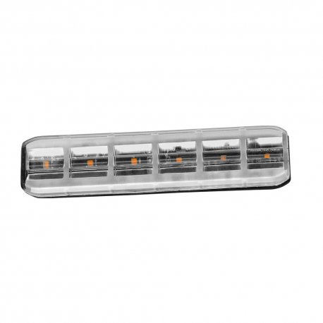 Feu flash 6 LEDs - Orange - 12-24V