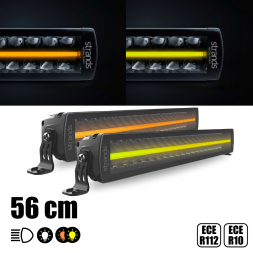 STRANDS - 56 cm - Barre de LEDs SIBERIA avec veilleuses blanches et orange - 91W - 12-24V