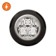Feu flash rond orange - Ø 36 mm - 5,7W - 12/24V
