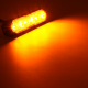 Feux flash blanc / orange - 12 LEDs - 129 mm - 12/24V