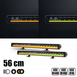 STRANDS - 56 cm - Barre de LEDs simple ligne SIBERIA avec veilleuses - 102W - 12-24V