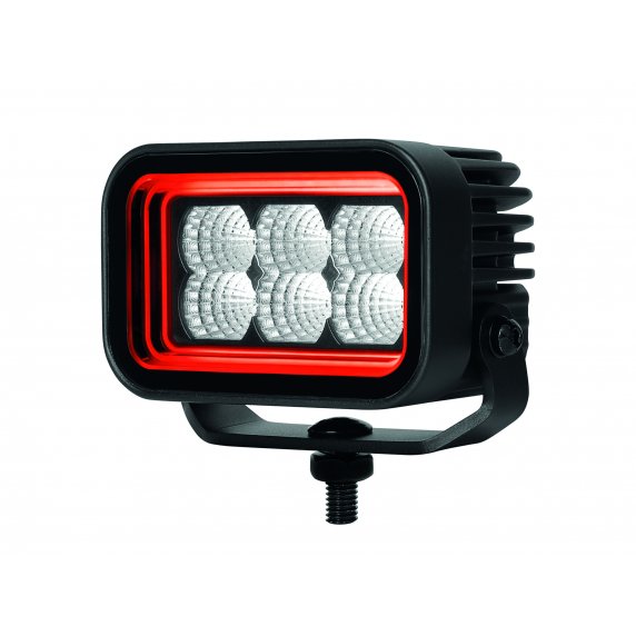 STRANDS - 108mm - Feu de travail FOR9T NO-GLARE à LEDs avec veilleuses orange et rouges - 78W - 12-24V