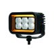STRANDS - 108mm - Feu de travail FOR9T NO-GLARE à LEDs avec veilleuses orange et rouges - 78W - 12-24V