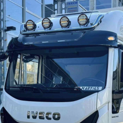 High Roof - Rampe de toit TREBAR ELEGANZ (3 parties) - Pour 4 feux - IVECO Eurocargo 2008+ - Avec ou sans LED