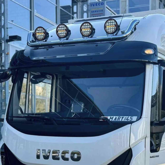 High Roof - Rampe de toit TREBAR ELEGANZ (3 parties) - Pour 4 feux - IVECO Eurocargo 2008+ - Avec ou sans LED