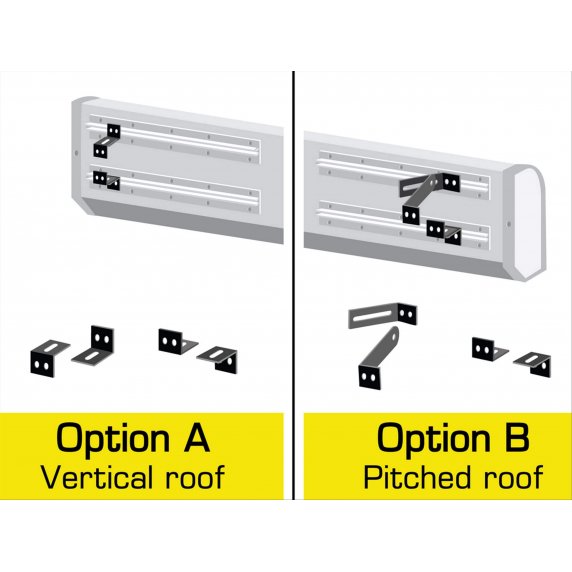 JUMBO - Kits de fixation pour enseignes lumineuses sur l'avant du toit