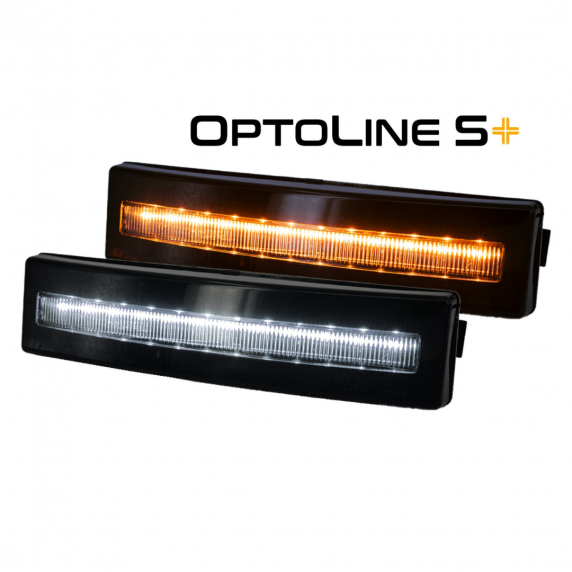 Feu de visière OptoLine S+ Flash - Blanc + orange - Scania NG - 24V