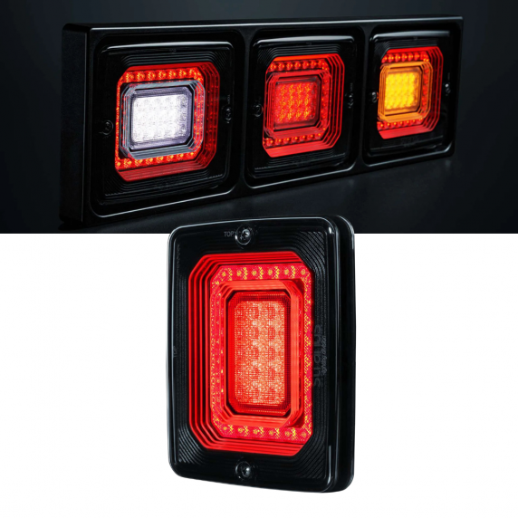 STRANDS - Feu arrière 3 fonctions FOR9T ILLUSION - 20W - 12/24V