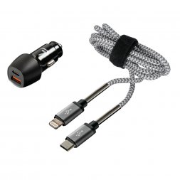 Kit chargeur Apple Lightning - 18W - 12/24V