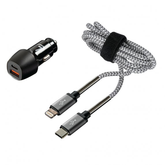 Kit chargeur USB Lightning - 230V + 12/24V