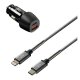 Kit chargeur USB Lightning - 230V + 12/24V