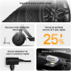 Mini compresseur 150PSI - Voiture, moto, vélo, trottinette, ballon - USB-C