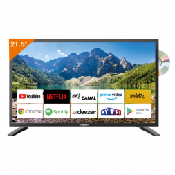 Smart TV - 22" - Lecteur DVD - 12/24V