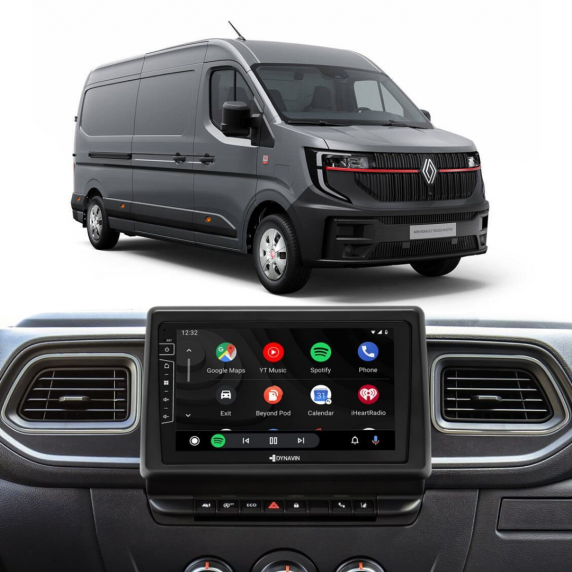 Kit autoradio multimédia - Renault MASTER 2013+ - 7" - Apple CarPlay + Android Auto - DAB+ - Bluetooth - 2x entrée caméra